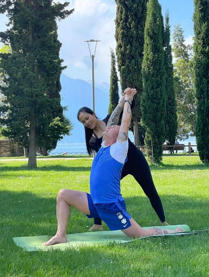 Join us for a Vinyasa Yoga class at Lake Garda 13